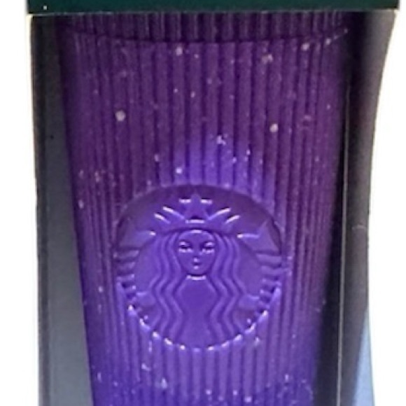 π Starbucks Purple Pleated Glow in the Dark Cold Cup Key Chain Halloween - Picture 4 of 7